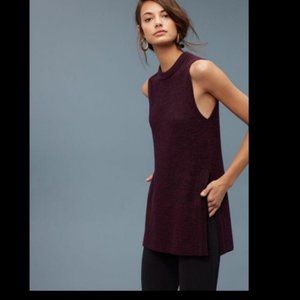 ARITZIA | WILFRED Palmier sweater tunic sleeveless burgundy red sz M